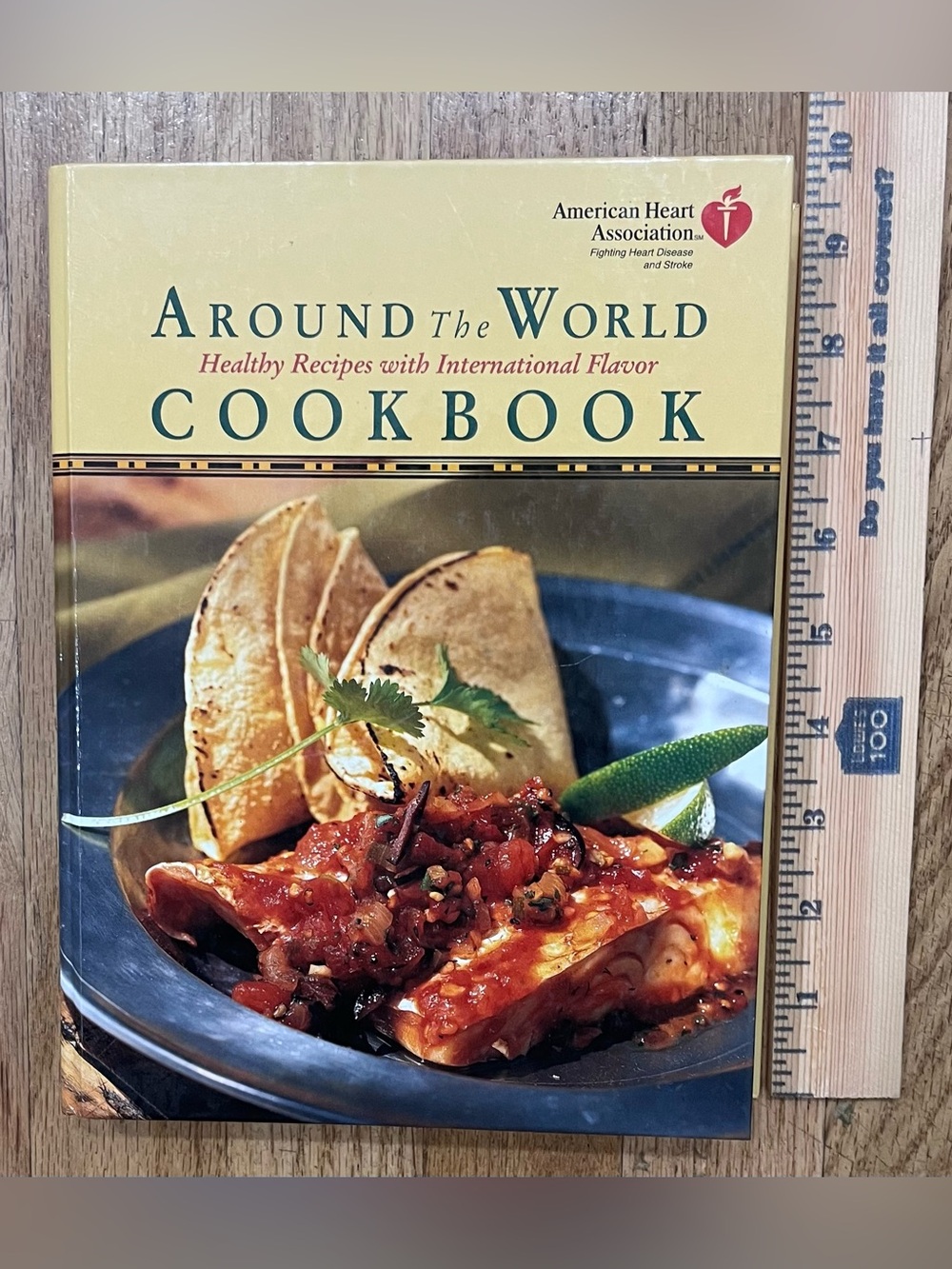 1st Ed 1996 spiral bound American Heart Association Around the World Cookbook